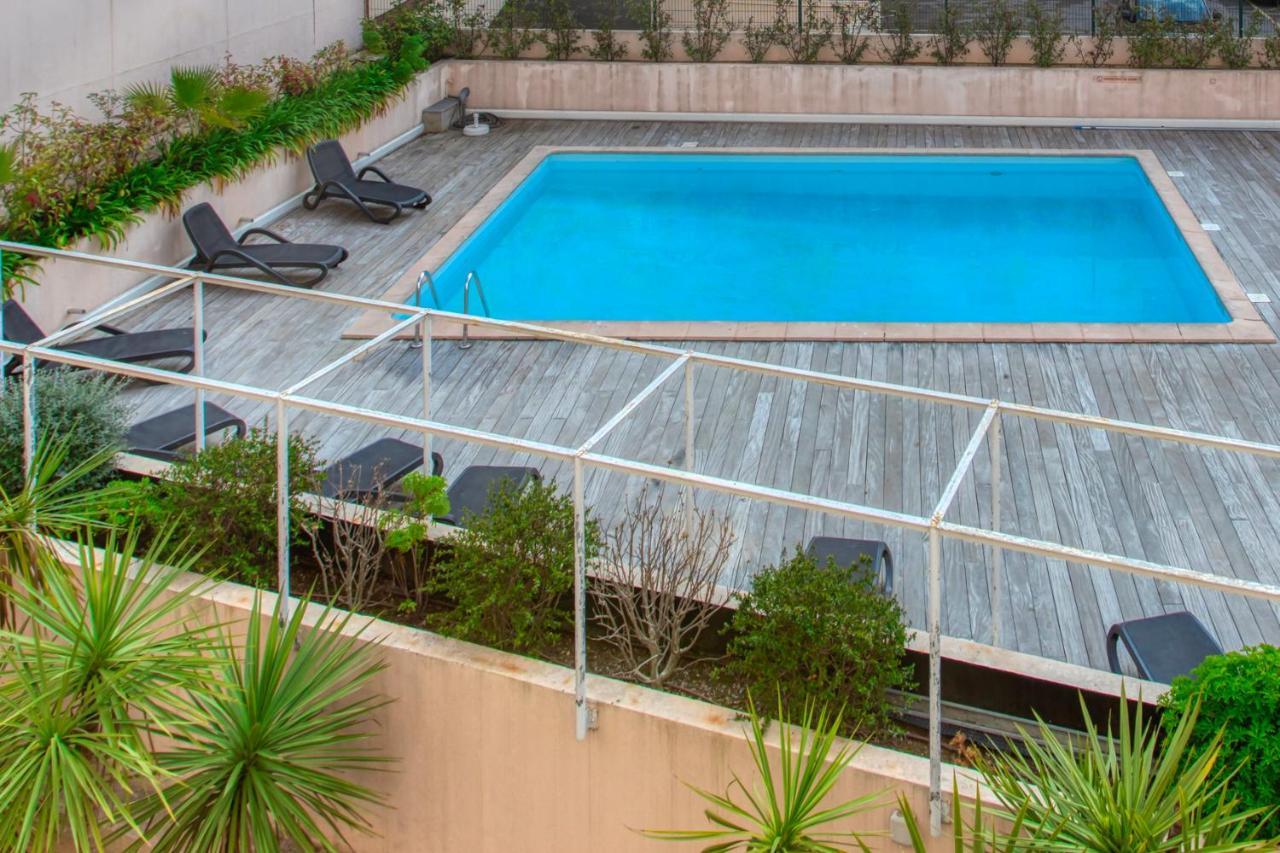 C1 Clemenceau Pool Balcony Bath Ac 2Mins Walk To Sand Beach Cannes Exteriör bild
